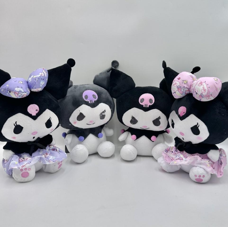Cartoon Sanrioed Plush Doll Lolita Princess Dress Cute Little Devil Doll